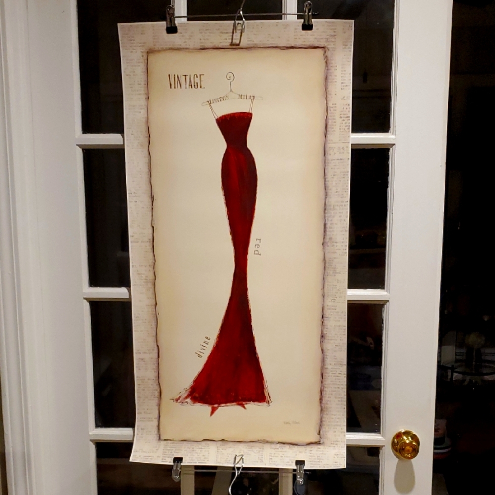 Vintage Emily Adams Print "Divine Silhouette"